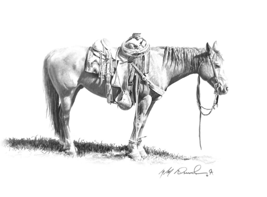 A CO Bar Ranch Horse