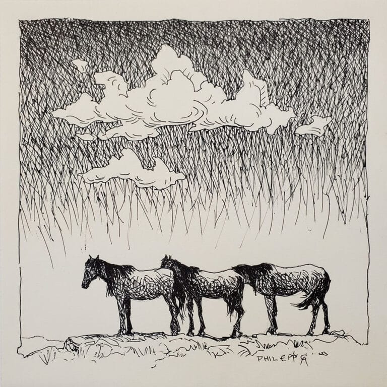 Three Horses – SOLD