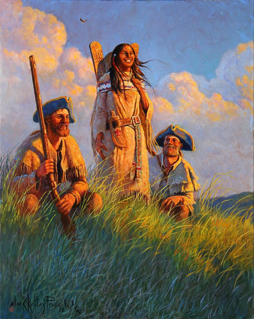 Sacajawea – Her First Glimpse Of The Beaverhead – SOLD