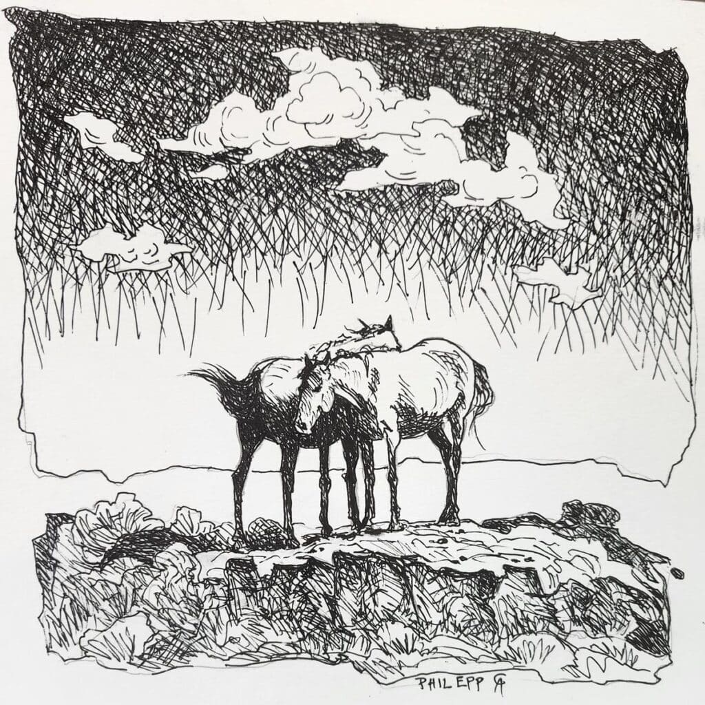 Horses on the Hilltop