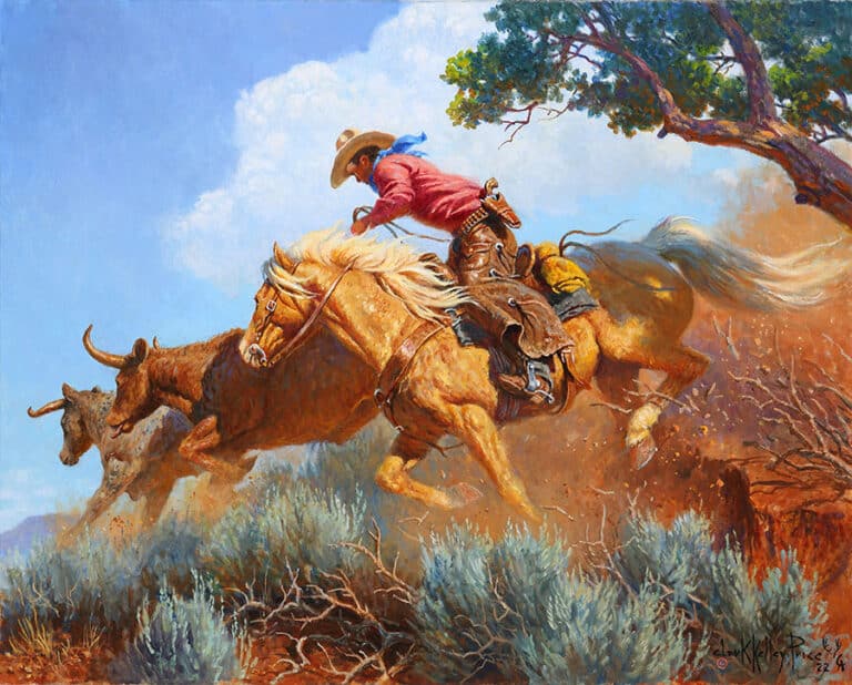 American Cowboy – Red, White, and Blue Clear Through – SOLD