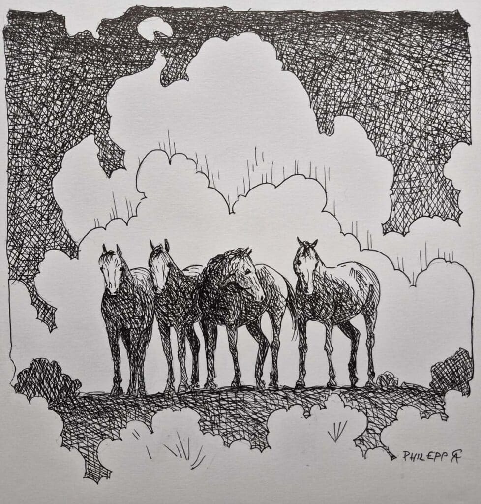 Storm and Horses